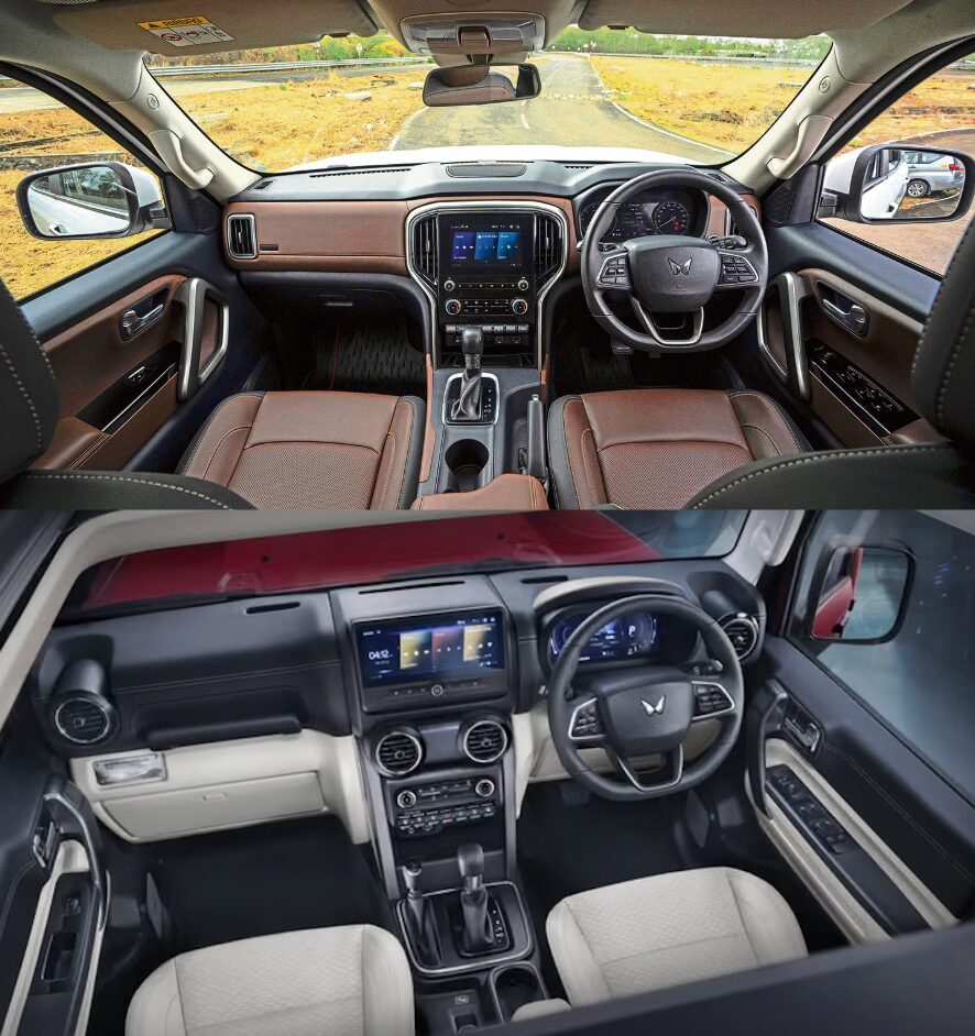 Features and Interior - Scorpio N And Thar Roxx comparison